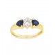 Pre Owned 18ct Sapphire and Diamond Dress Ring ZA692